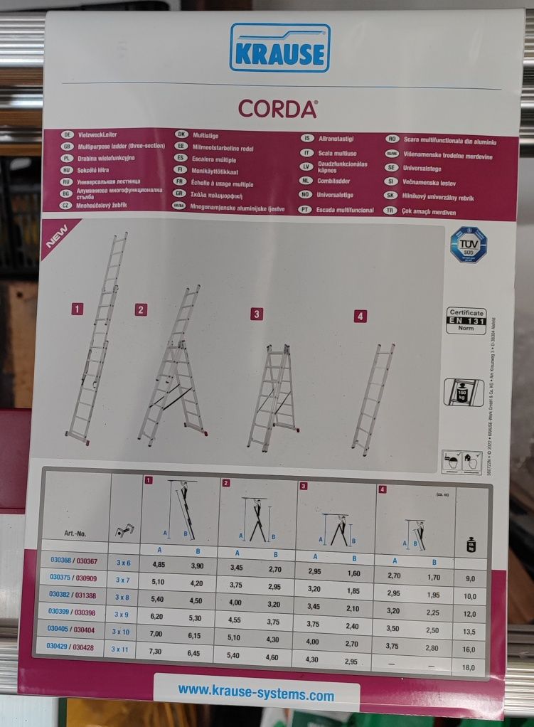 Wynajem, Drabina aluminiowa,  różne wymiary i rusztowania. Szczecin