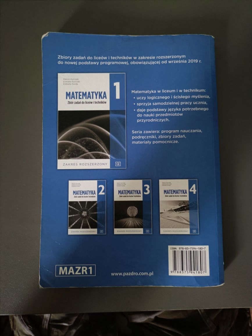 matematyka 1 zbiór zadań zakres rozszerzony