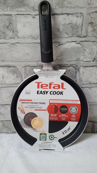 Oryginalna patelnia TEFAL do naleśników EASY COOK tytanowa