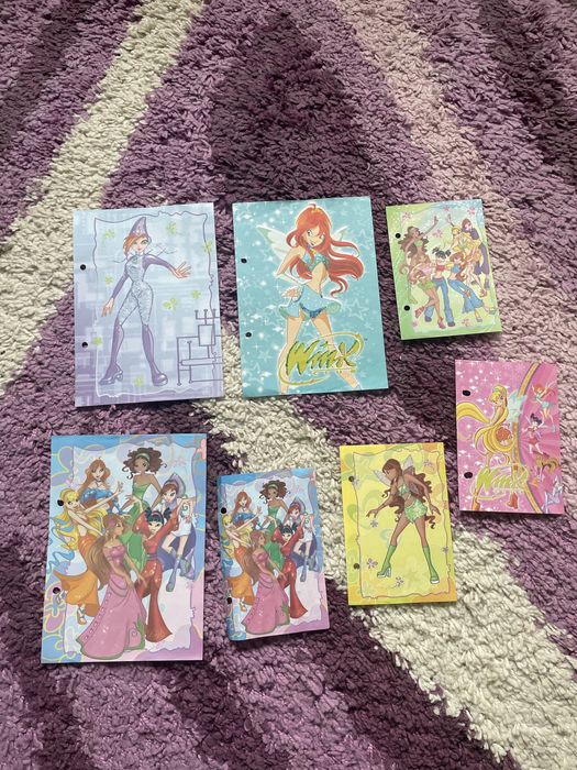 Zestaw karteczek do segregatora winx