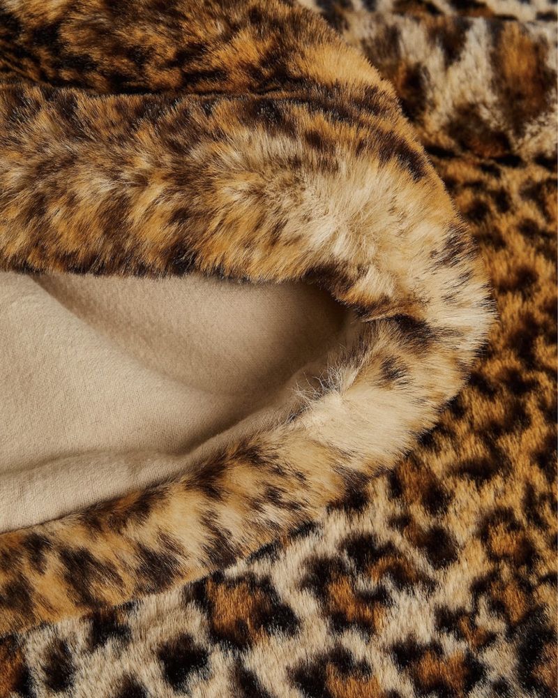 Manta Pelo Sintético Leopardo Zara Home NOVO