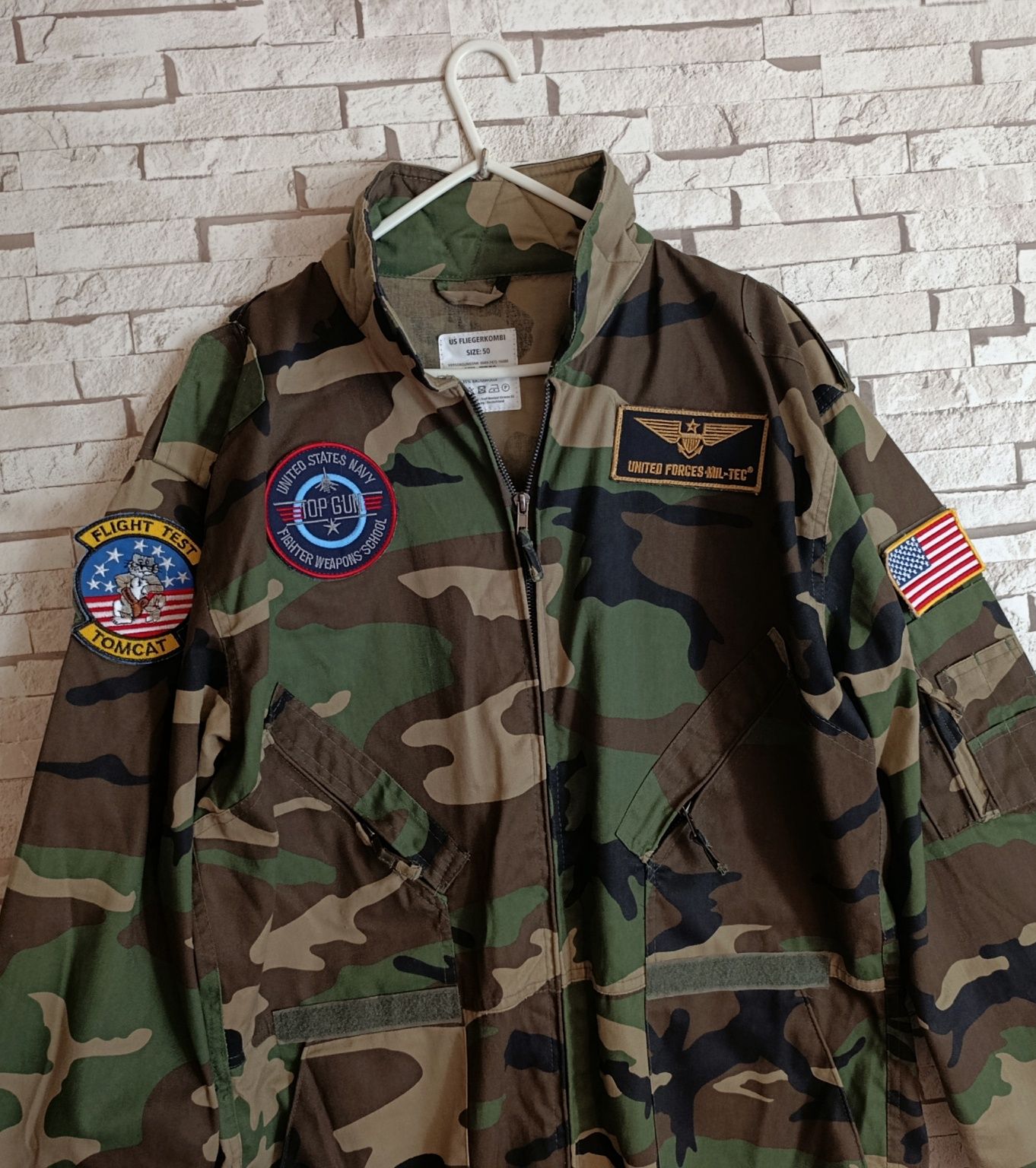 Nowy męski kombinezon wojskowy Mil-Tec US Aviator Coverall Woodland
