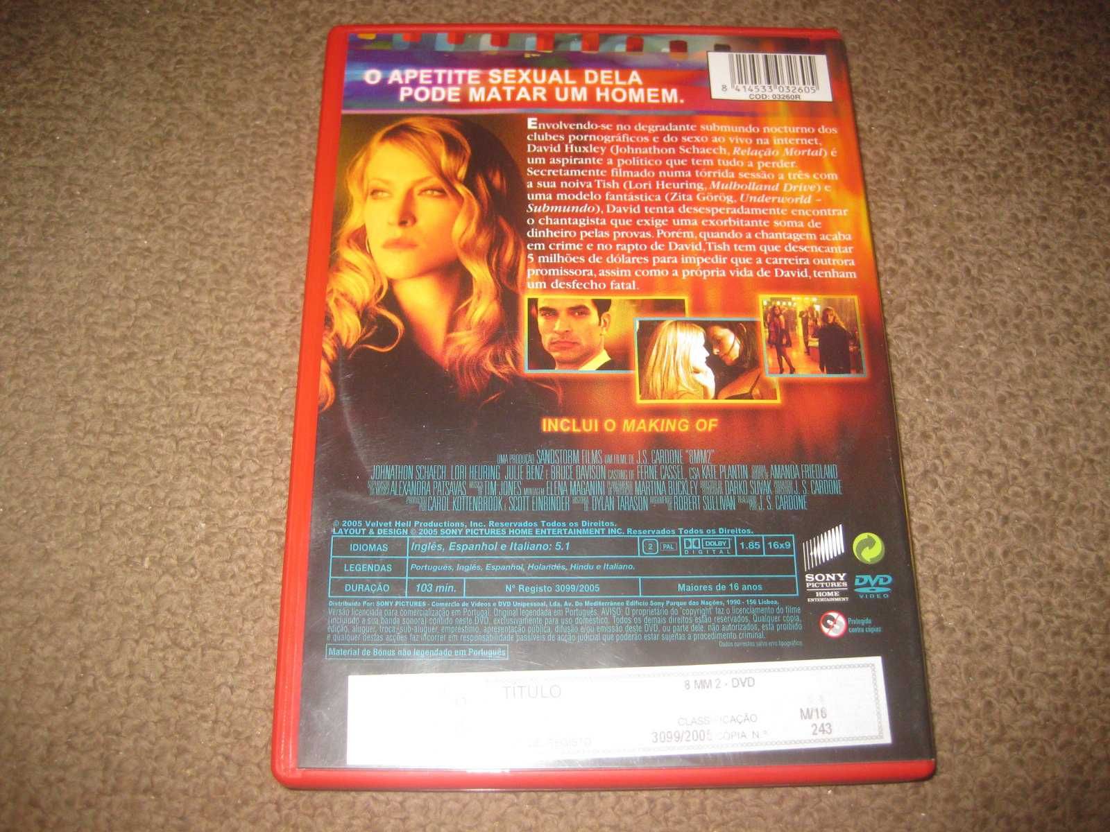 DVD "8MM 2" com Johnathon Schaech