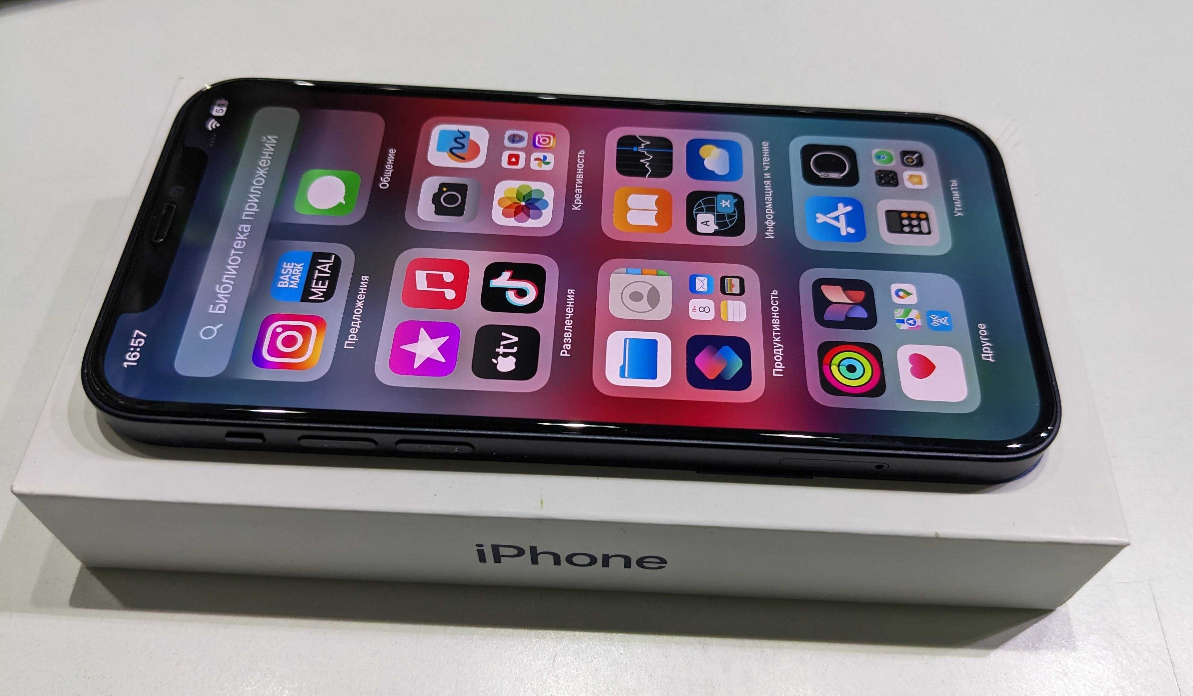 Apple iPhone 12/128GB Black -  телефон (оригинал)