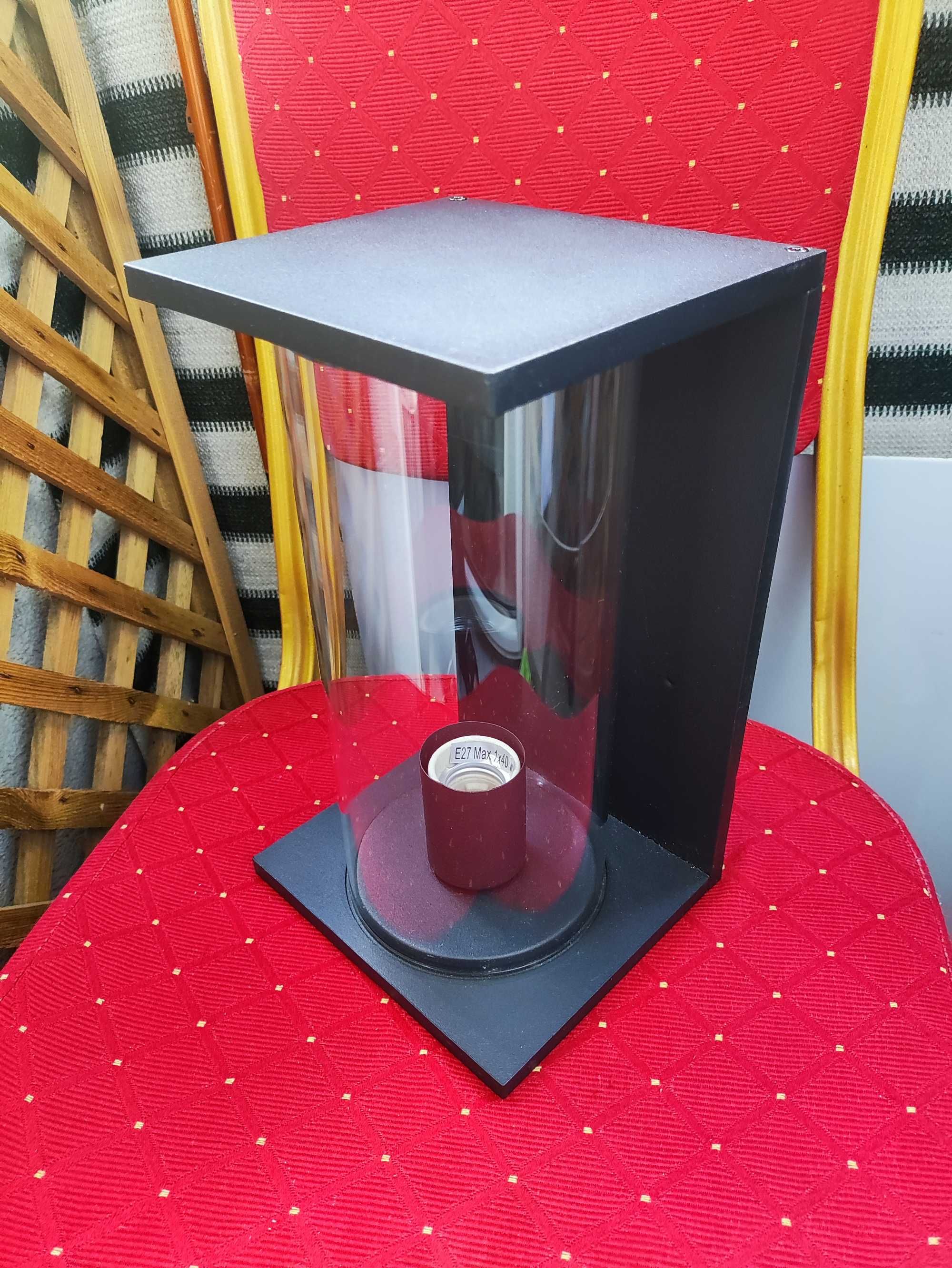 Lampa Ścienna na ścianę Elewacyjna czarna zewnętrzna Eglo Cascinetta