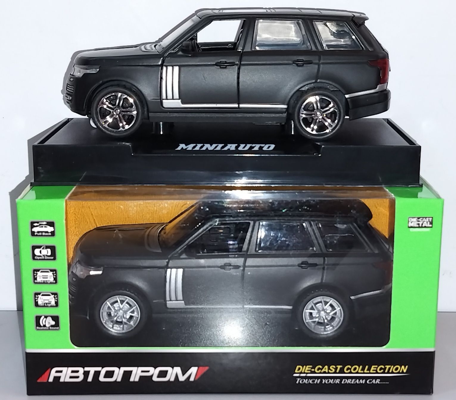 Машинка Range Rover модель 1:32 Автопром Металл звук свет