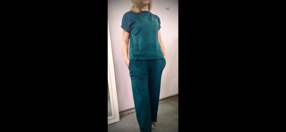 Теплий м'який жіночий велюровий  костюм 3 в 1