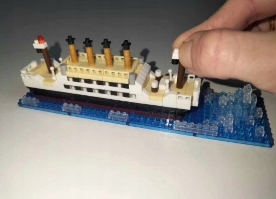 Klocki statek titanic prezent