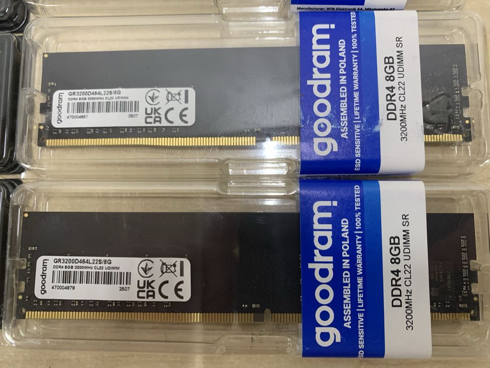 !НОВА! Оперативна память DDR4 8Gb 3200Mhz GoodRam/Kingston