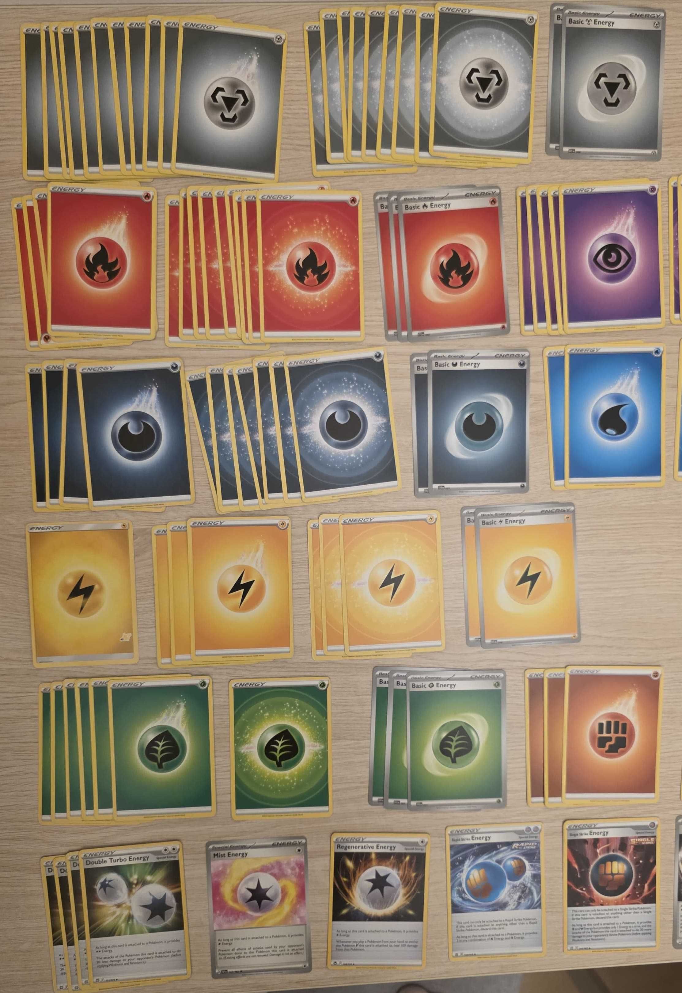 Karty Pokemon TCG - karty energii 112 szt - oryginalne