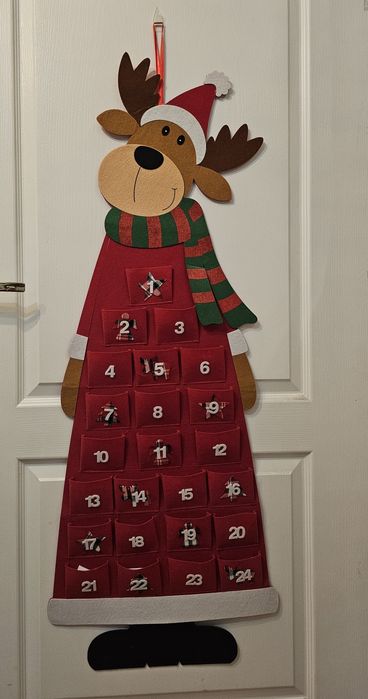 Kalendarz adwentowy filcowy renifer