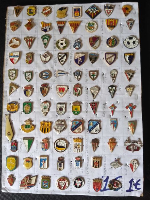 Pins Futebol de Vários Clubes Espanhóis.