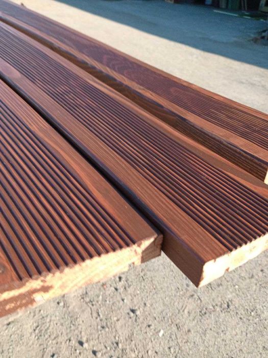 Терасна дошка, Імітація бруса, Дошка з модрини