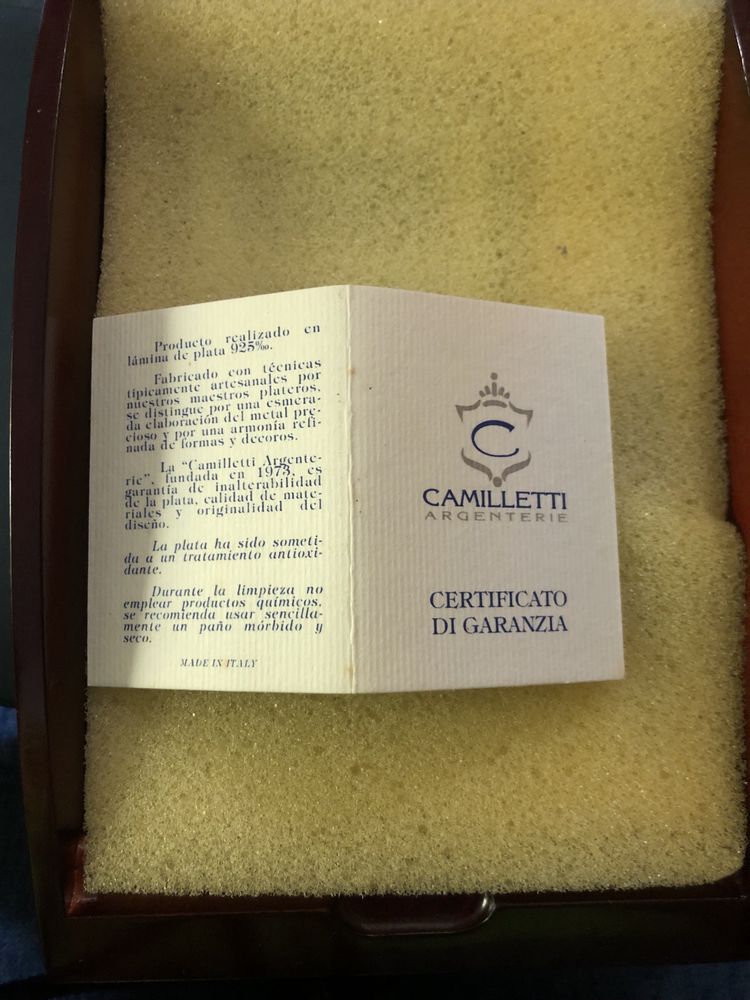 Caixa com prata laminada Camilletti Argenterie