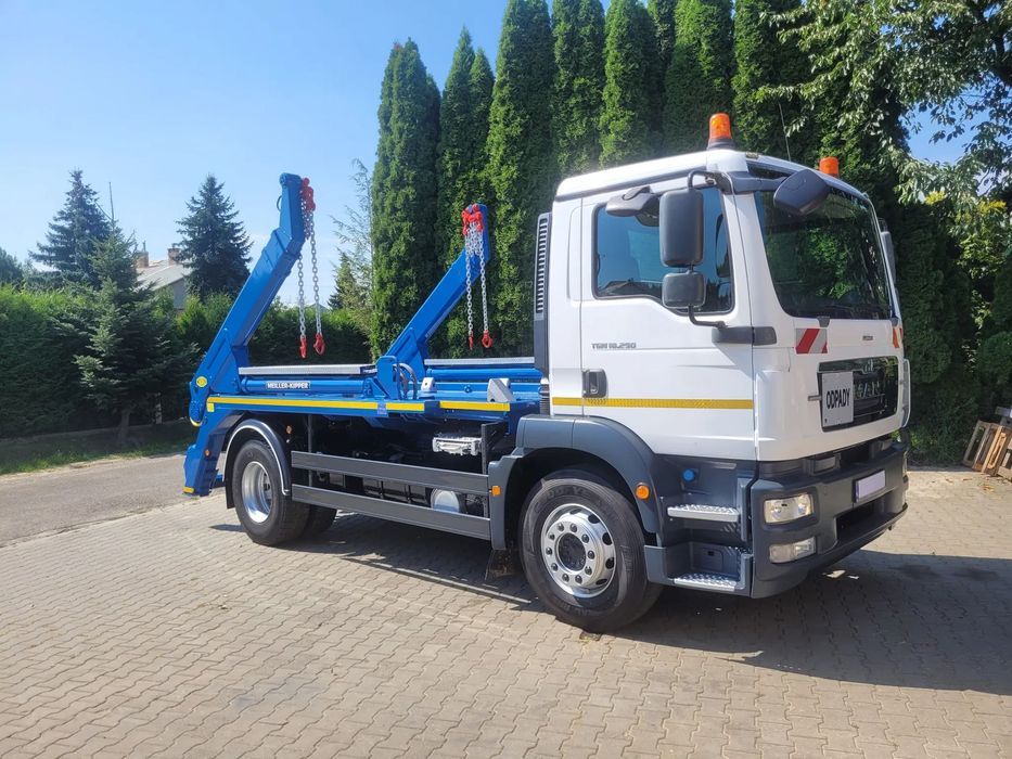 MAN TGM 18.290 /BRAMOWIEC / MEILLER AK12 / RESOR  MAN TGM 18.290 / bramowiec MEILLER KIPPER AK12 LT / TYŁ RESOR / Manual
