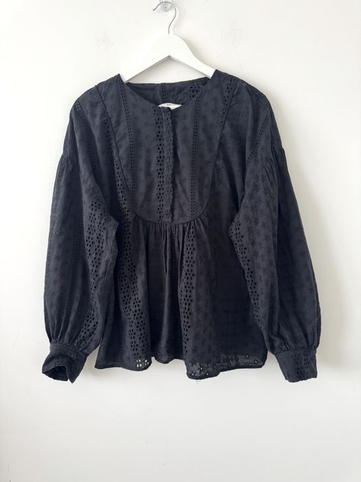 H&M haftowana bluzka oversize Boho