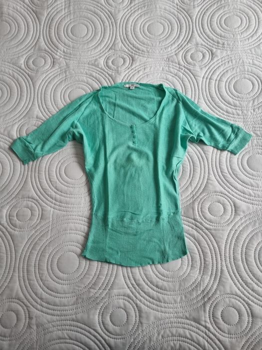 Seledynowy/ miętowy sweter 'nietoperz', Tally weijl, rozmiar S