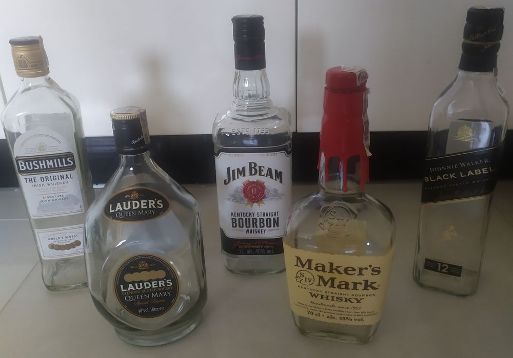 Okazja!!! Zestaw butelek z grubego szkła