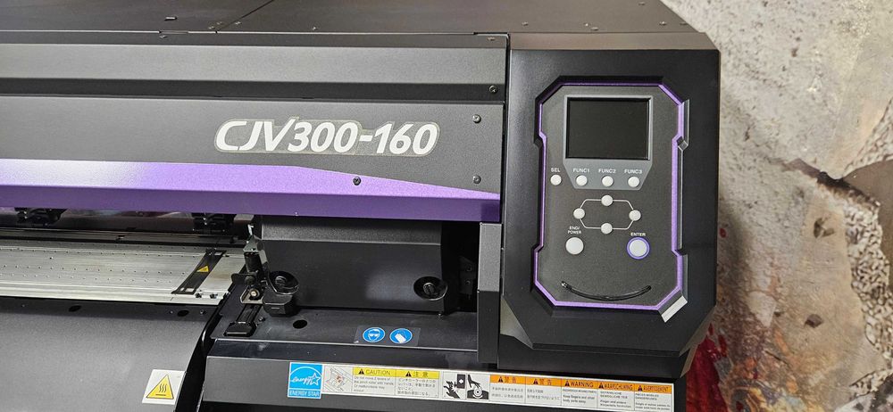 Ploter Mimaki CJV 300-160 druk/cięcie komplet nowych głowic gwar. 12 m