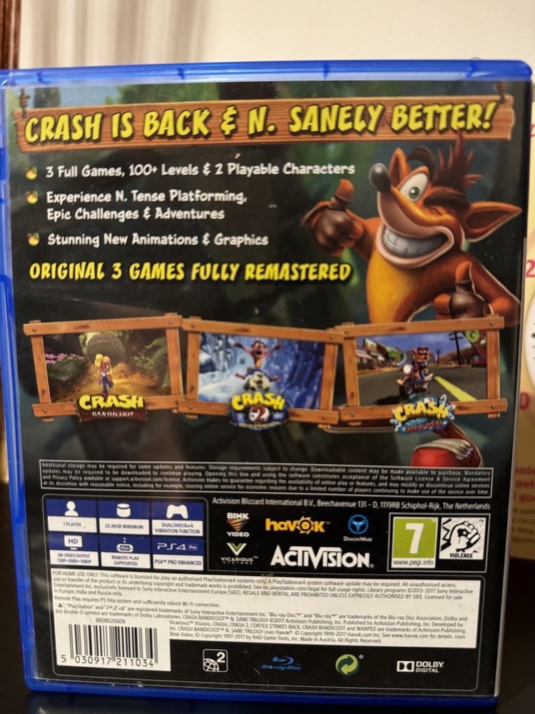 Crash trilogy ps4