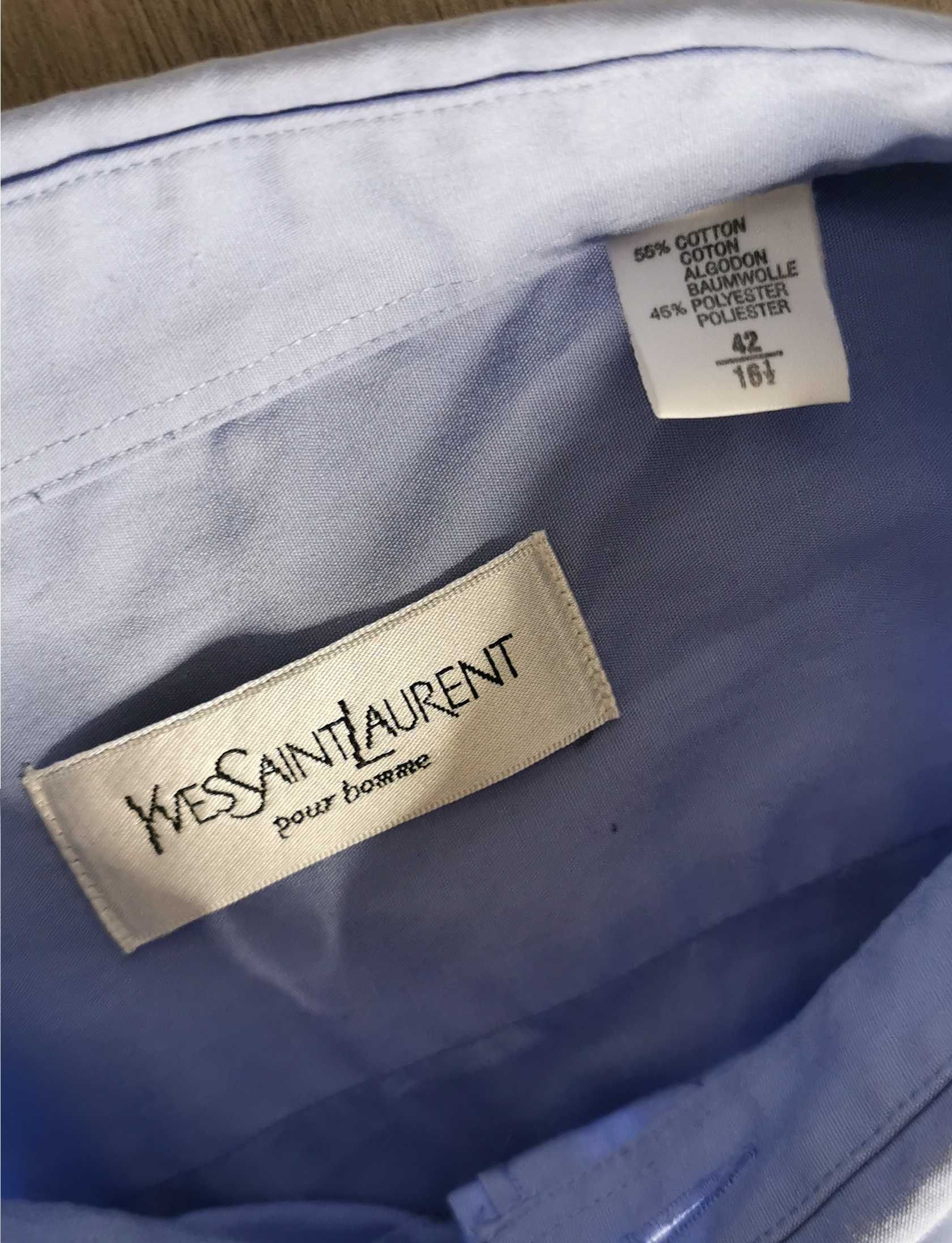 Koszula gładka Yves Saint Laurent YSL rozmiar 42 XXL