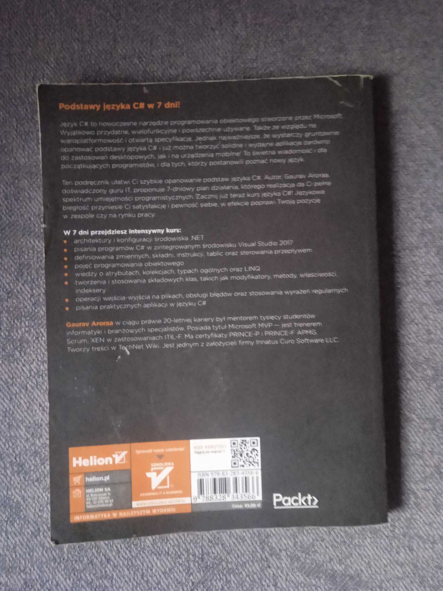 Książka Jezyk C# w 7dni
