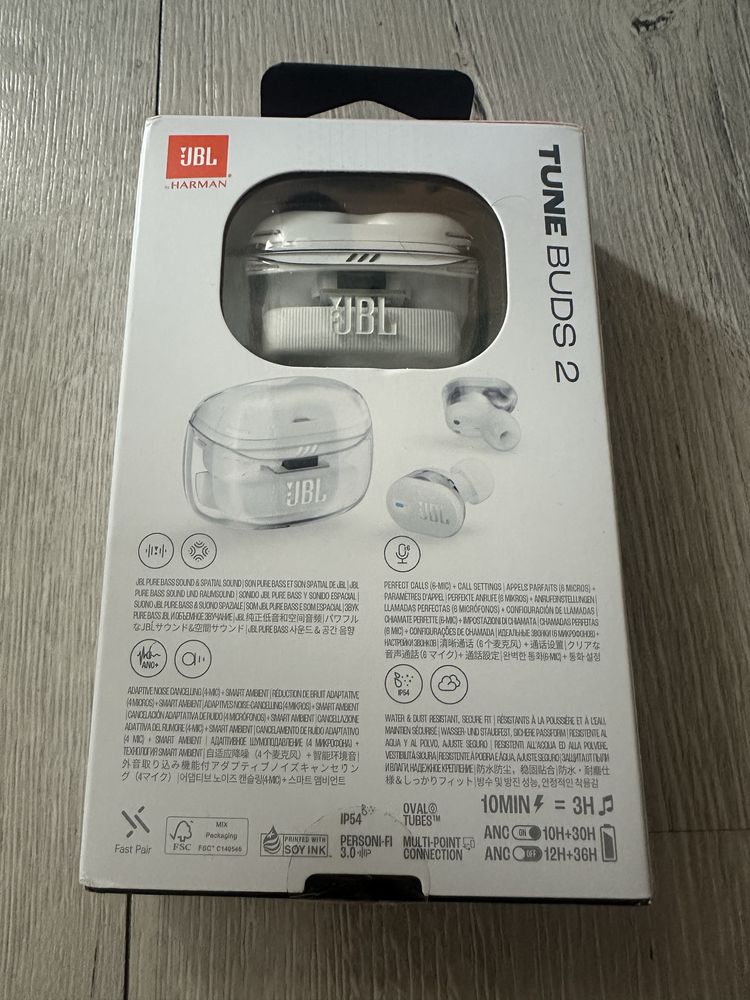 JBL TUNE BUDS 2 Nowe Oryginalne Białe