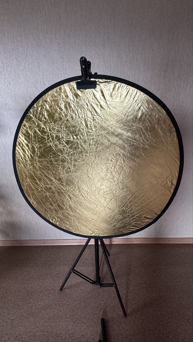 Відбивач 80 см 2 в 1 сріблястий ізолотий