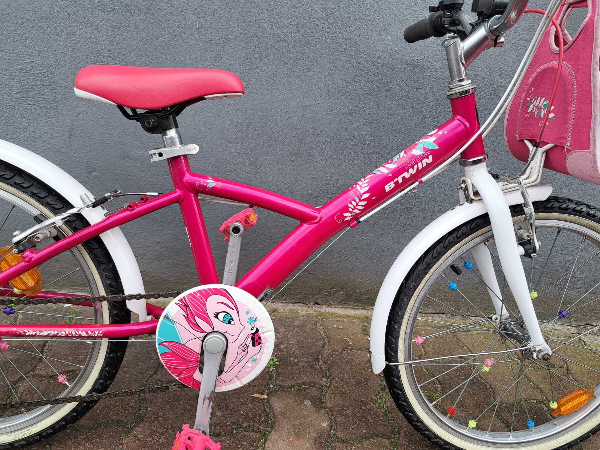 rower dziecięcy B'twin Misti Girl 5 koła 20" rama 11"