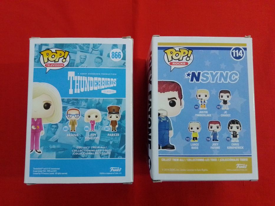 Funko pop. television Lady Penélope. Rocks Joey Fatone