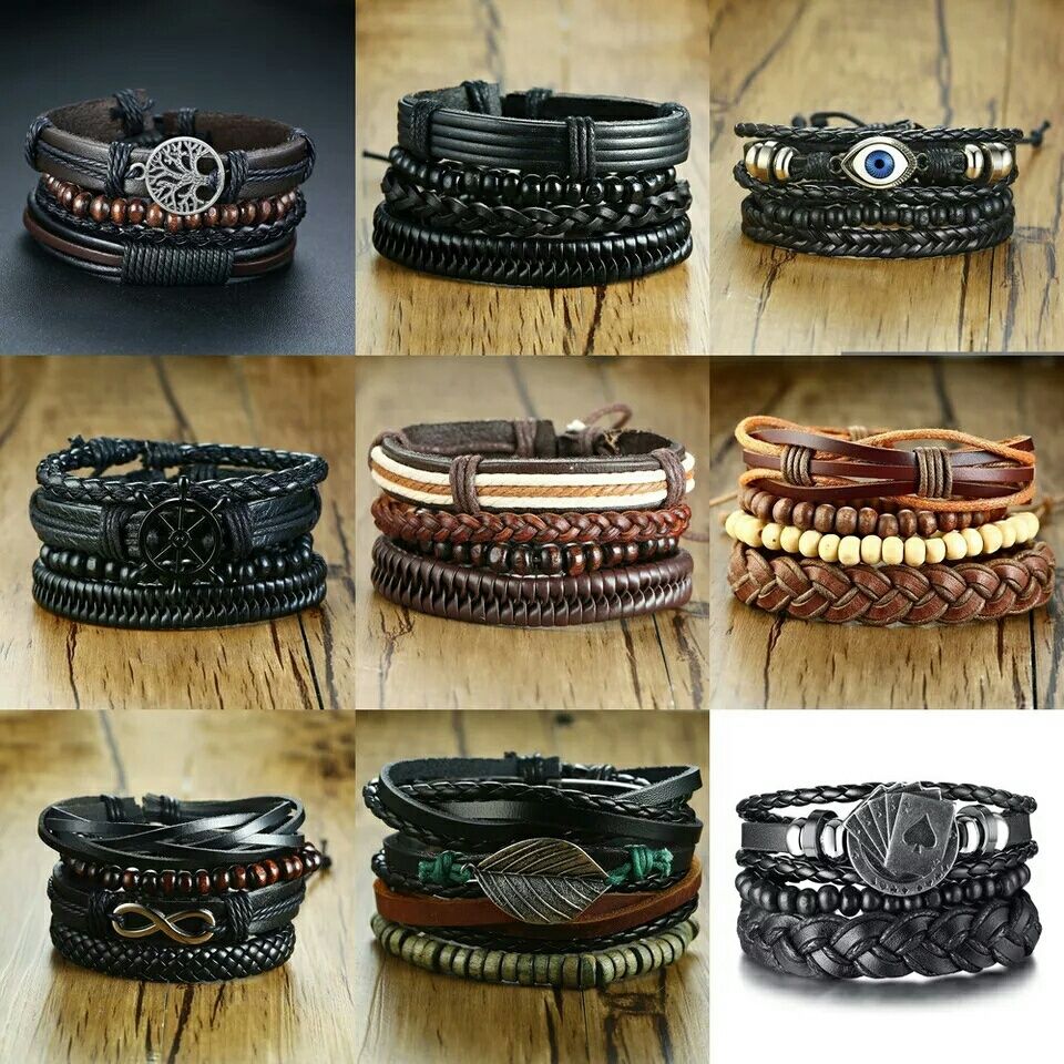 Pulseiras em couro