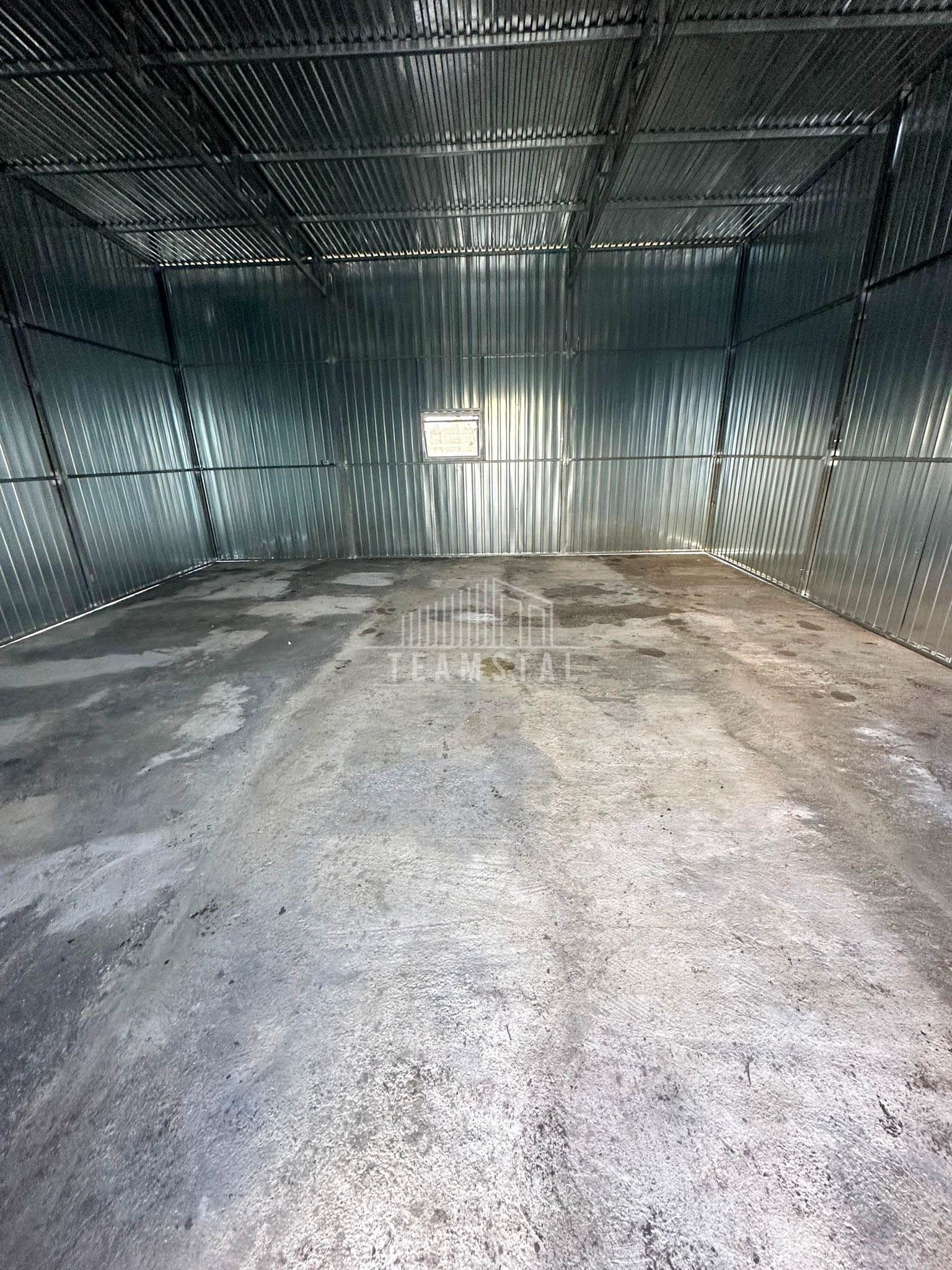 Garaż blaszany Hala 7x8m Brama dwuskrzydłowa Ocynk Dach spad  TS853