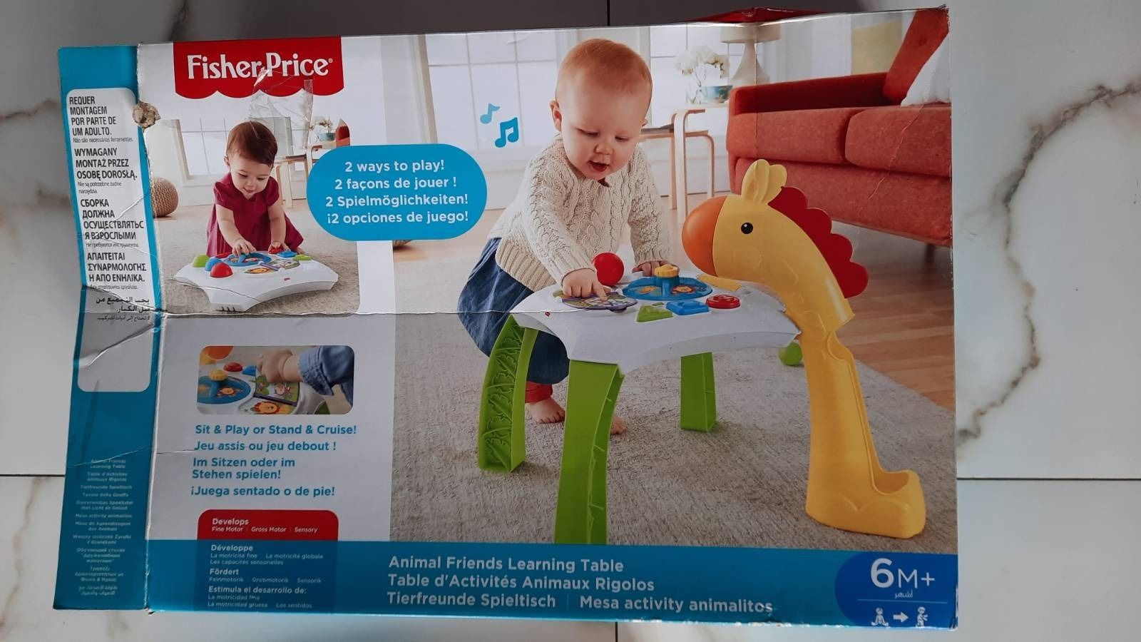 Fisher price wesoły interaktywny stoliczek żyrafa