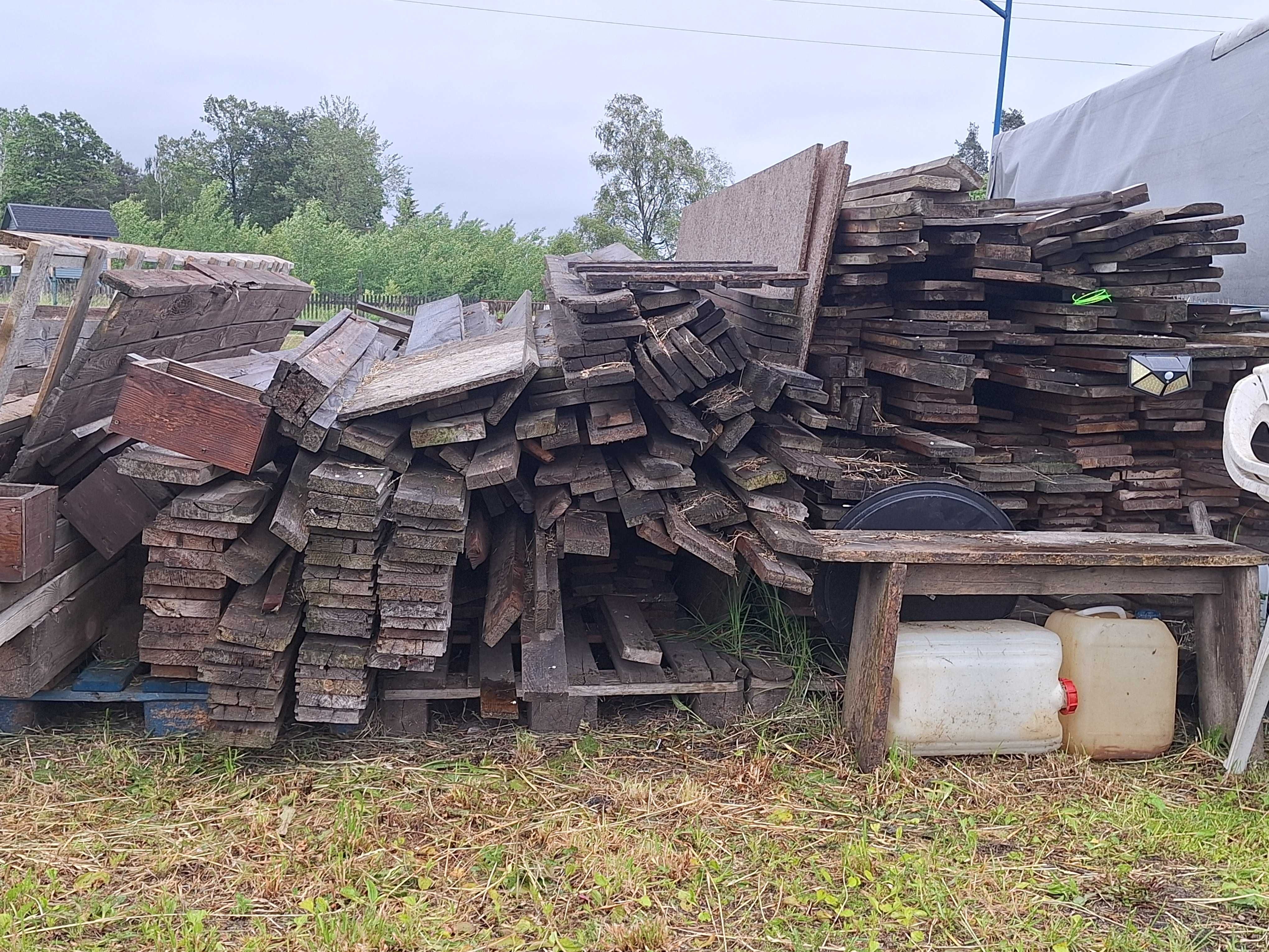 Domek drewniany 6x9m rozebrany materiał