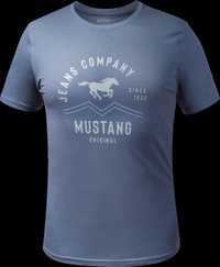 Mustang t-shirt męski niebieski r.L