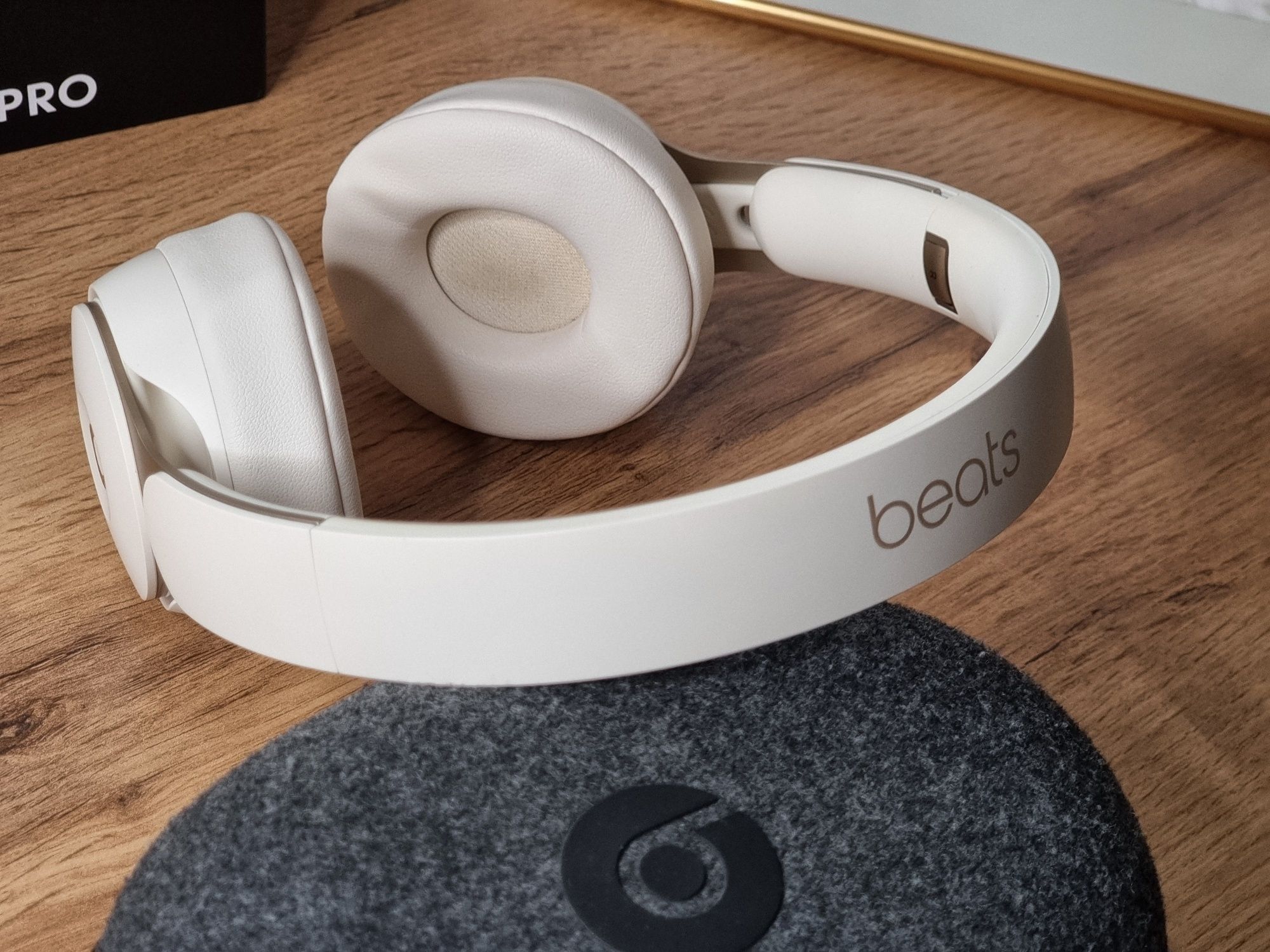 Słuchawki Beats Solo Pro Wireless bezprzewodowe gold white