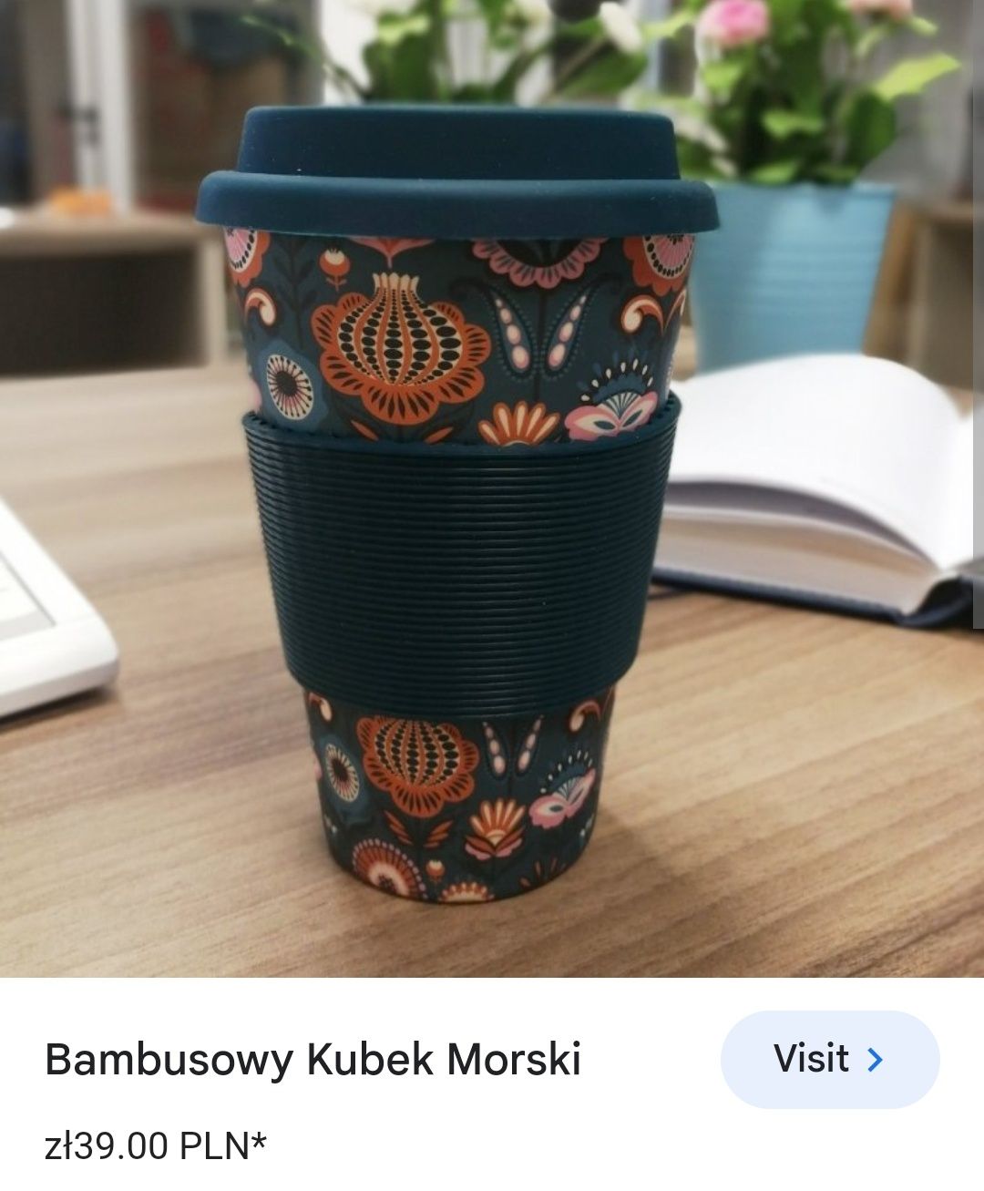 Bambusowy kubek podróżny, kubki w teren, włókno bambusowe, składany