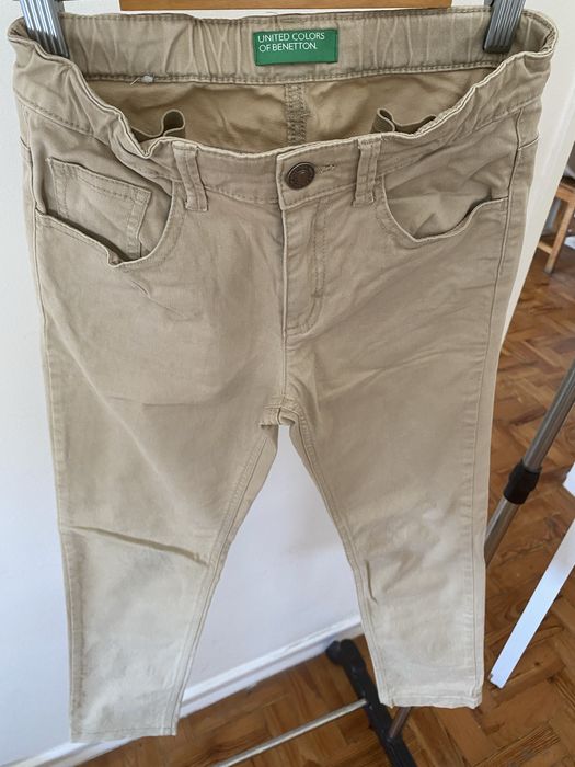 United Colors of Benetton Calça de tecido bege