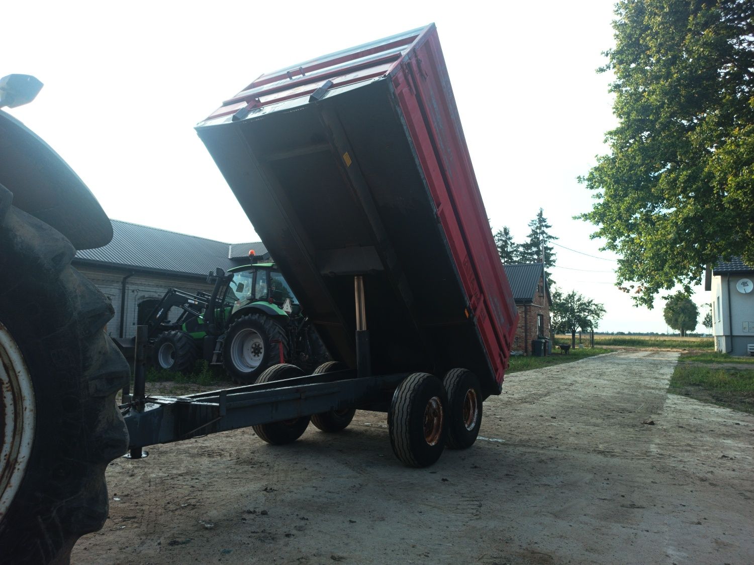 Przyczepa rolnicza tandem 7t