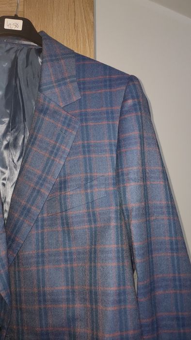 Męska marynarka w kratę kratka xxl xxxl xxxxl