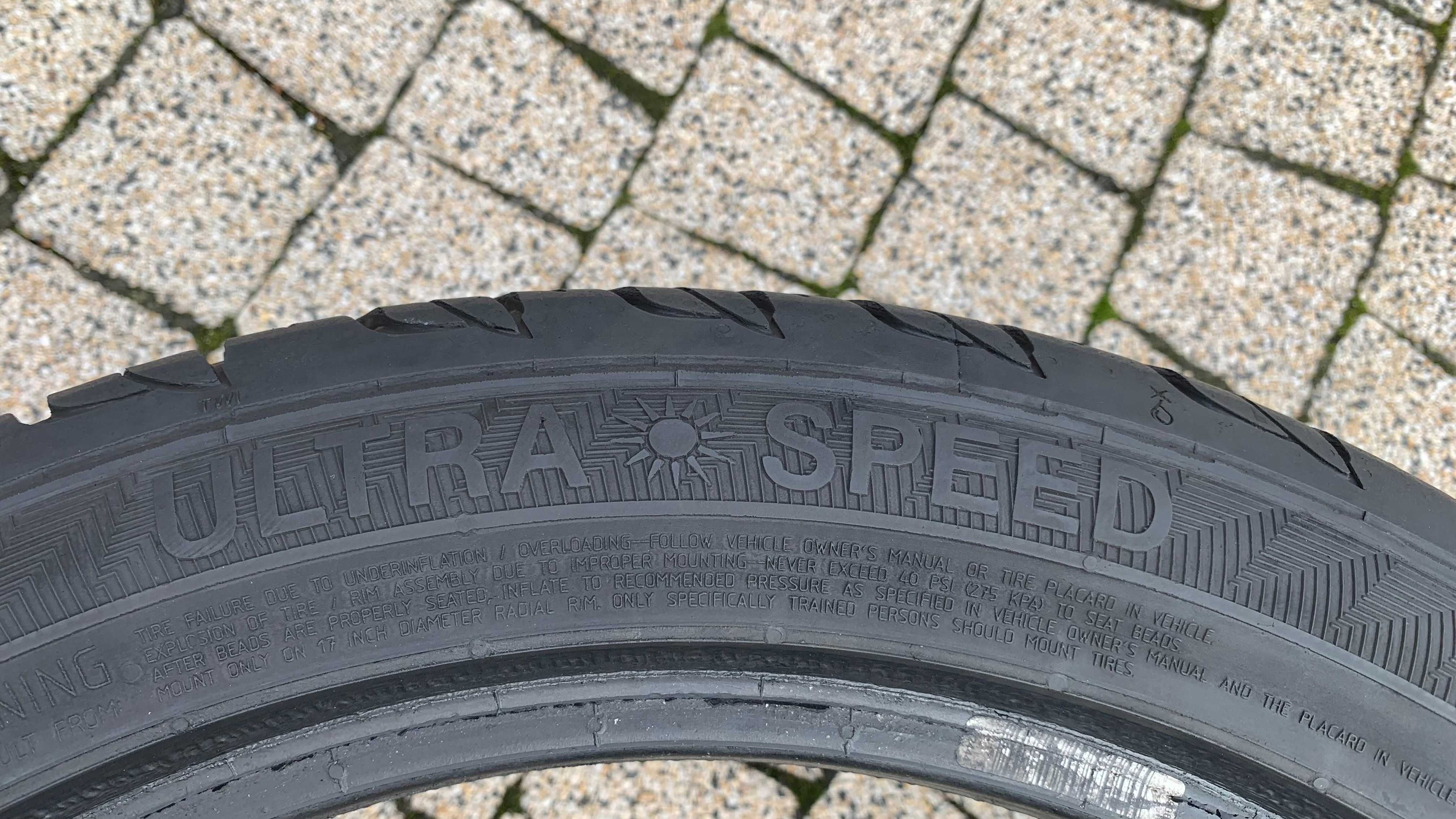 Opona pojedyncza 225 45 R17 91Y Gislaved Ultra Speed bieżnik 6,7mm