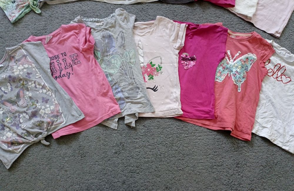 Koszulki na krótki rękaw szt.7 122/128