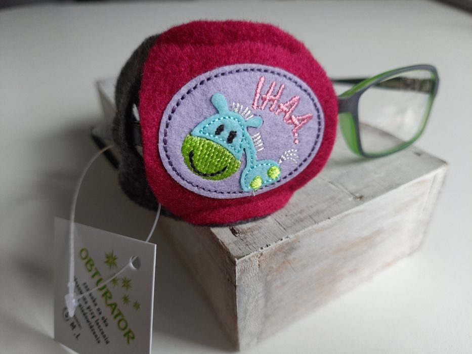 Obturator zasłonka na oko przysłonka