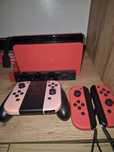 Nintendo switch oled edycia mario + 4 gry i dodatki