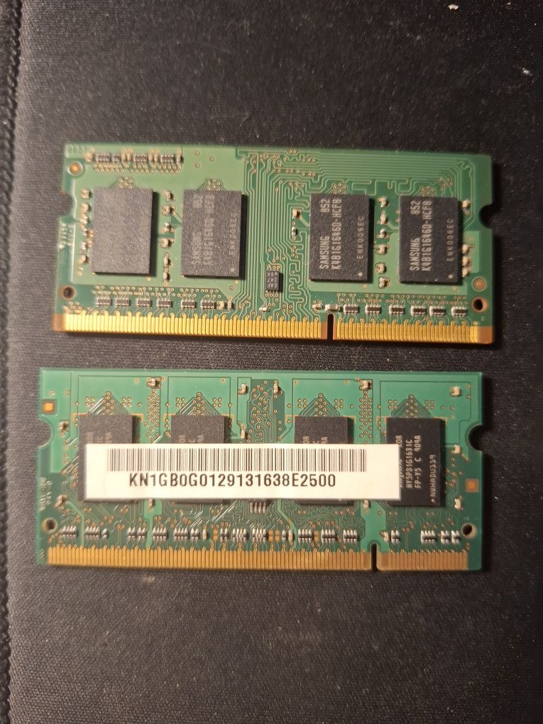 Laptopowa pamięć ram 1GB DDR2 oraz DDR3