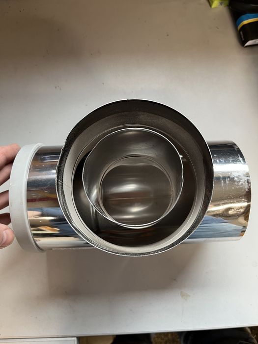 Trójnik przyłączeniowy rewizyjny z deklem Turbo 80/125 Brötje