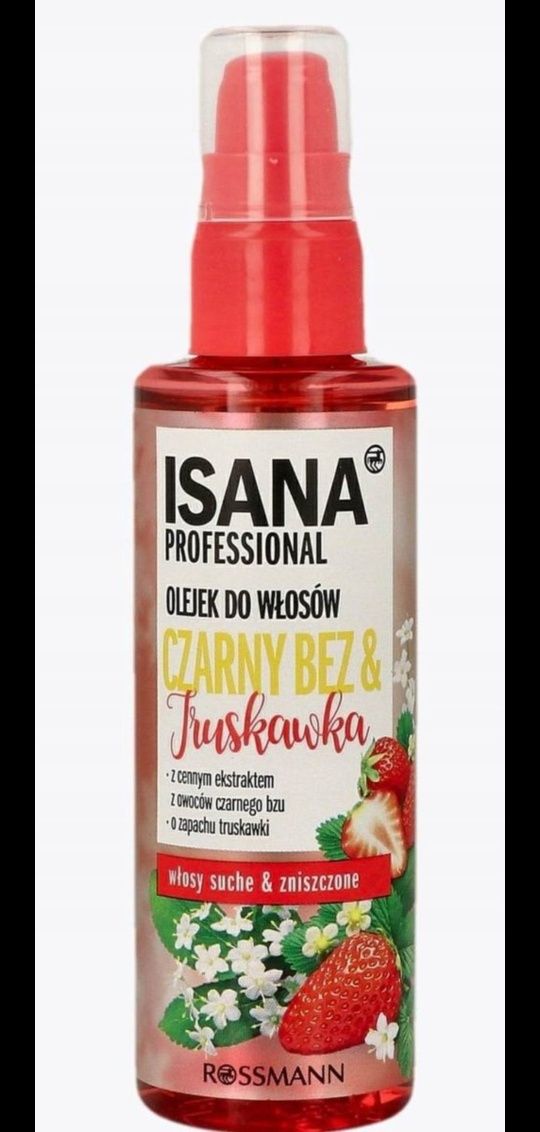 Olejek do włosów ISANA PROFESSIONAL  - czarny bez & truskawka