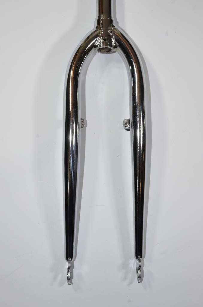 Widelec rowerowy mtb 1" 25,4 koło 24" stalowy solidny CHROM piwot