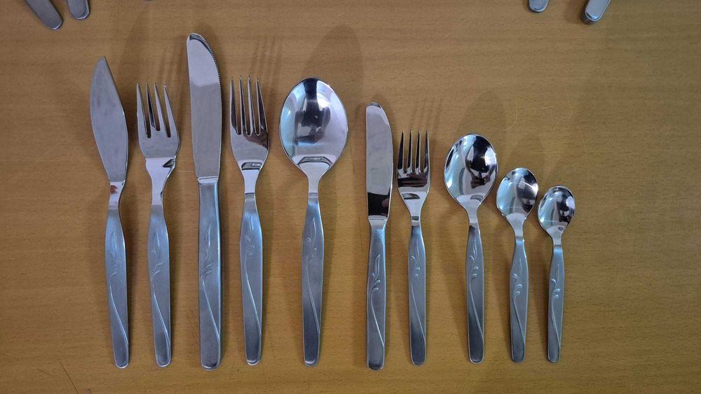 Faqueiro Completo em Inox - Conjunto 12 Pessoas