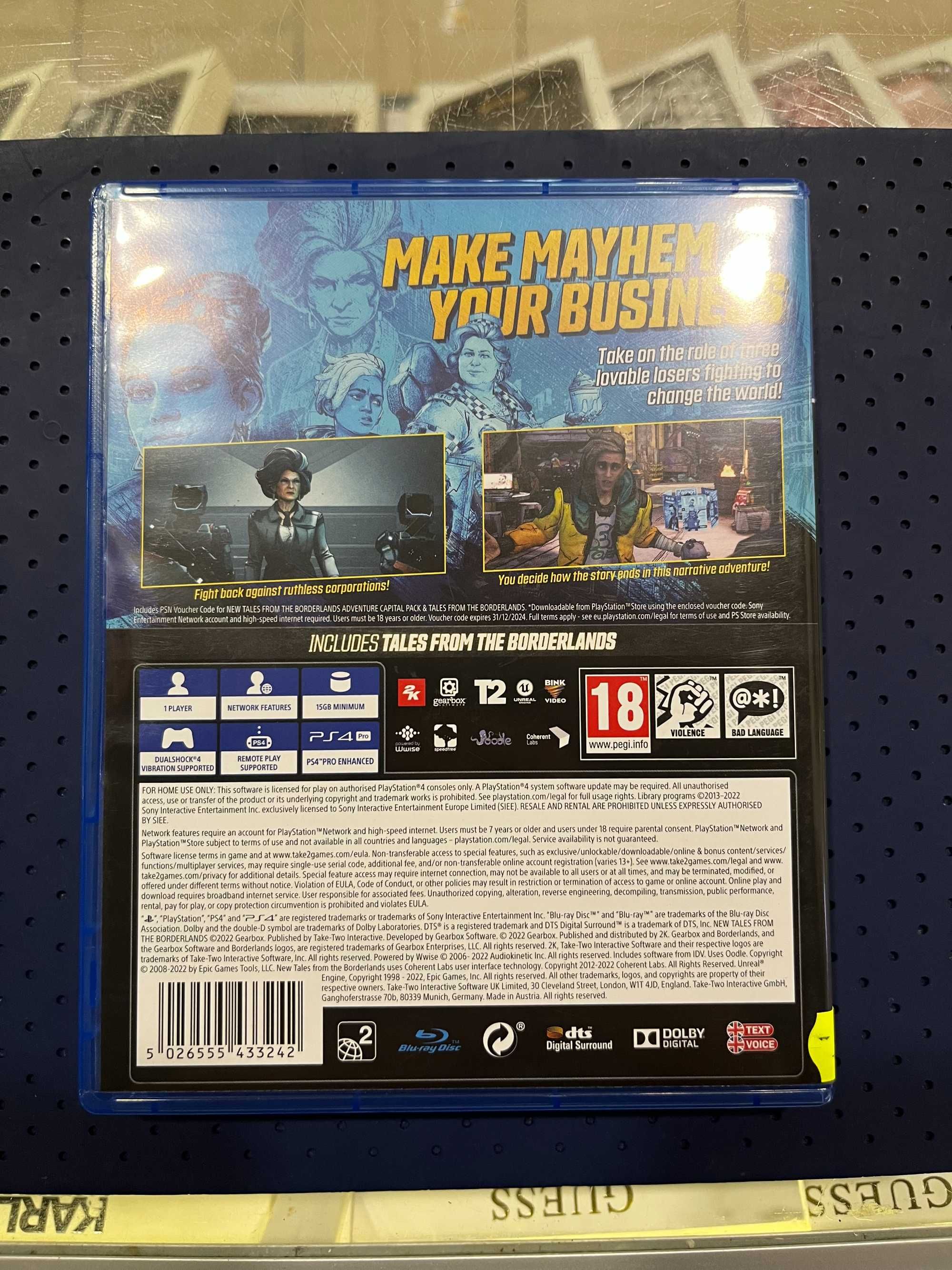 New Tales From Borderlands Ps4